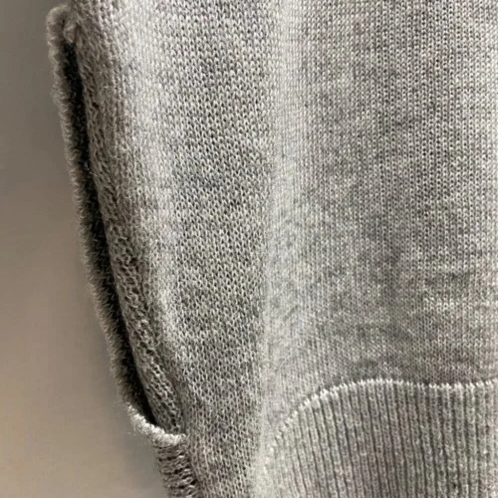 Vici Hooded Sweater Women's Small Gray Black Stars Knit Pullover‎ Nordstrom EUC